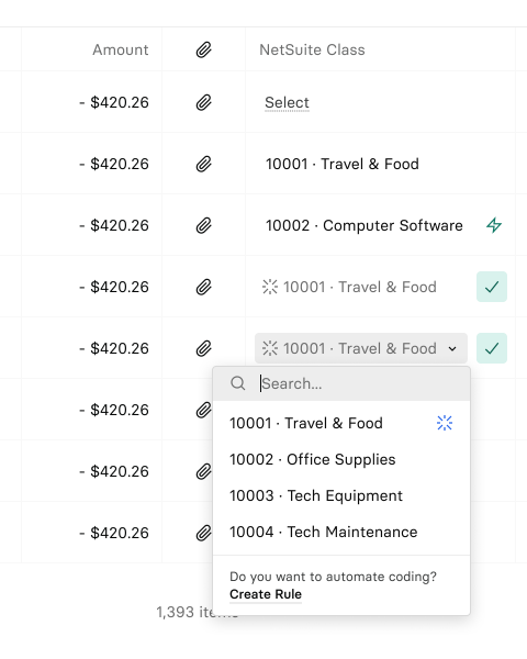 Input methods in accounting dashboard